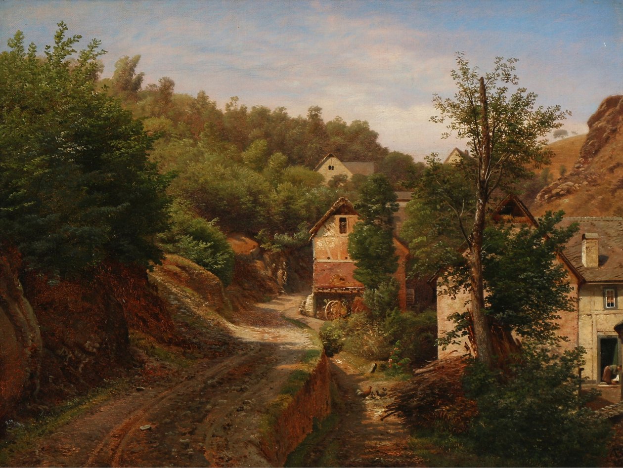 Dánsky: Lot of Ermelunden in Dyrehaven od Anton Eduard Kieldrup