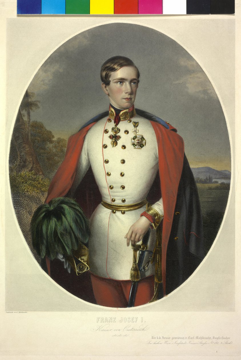 Rakouský císař František Josef I. od Anton Einsle