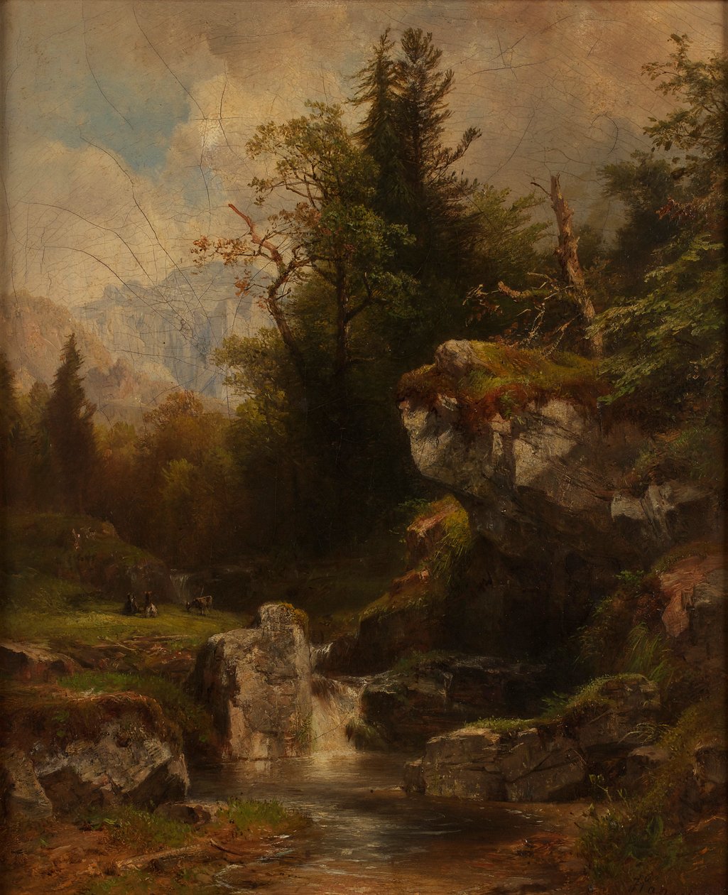 Krajina v Solné komoře od Anton Hansch