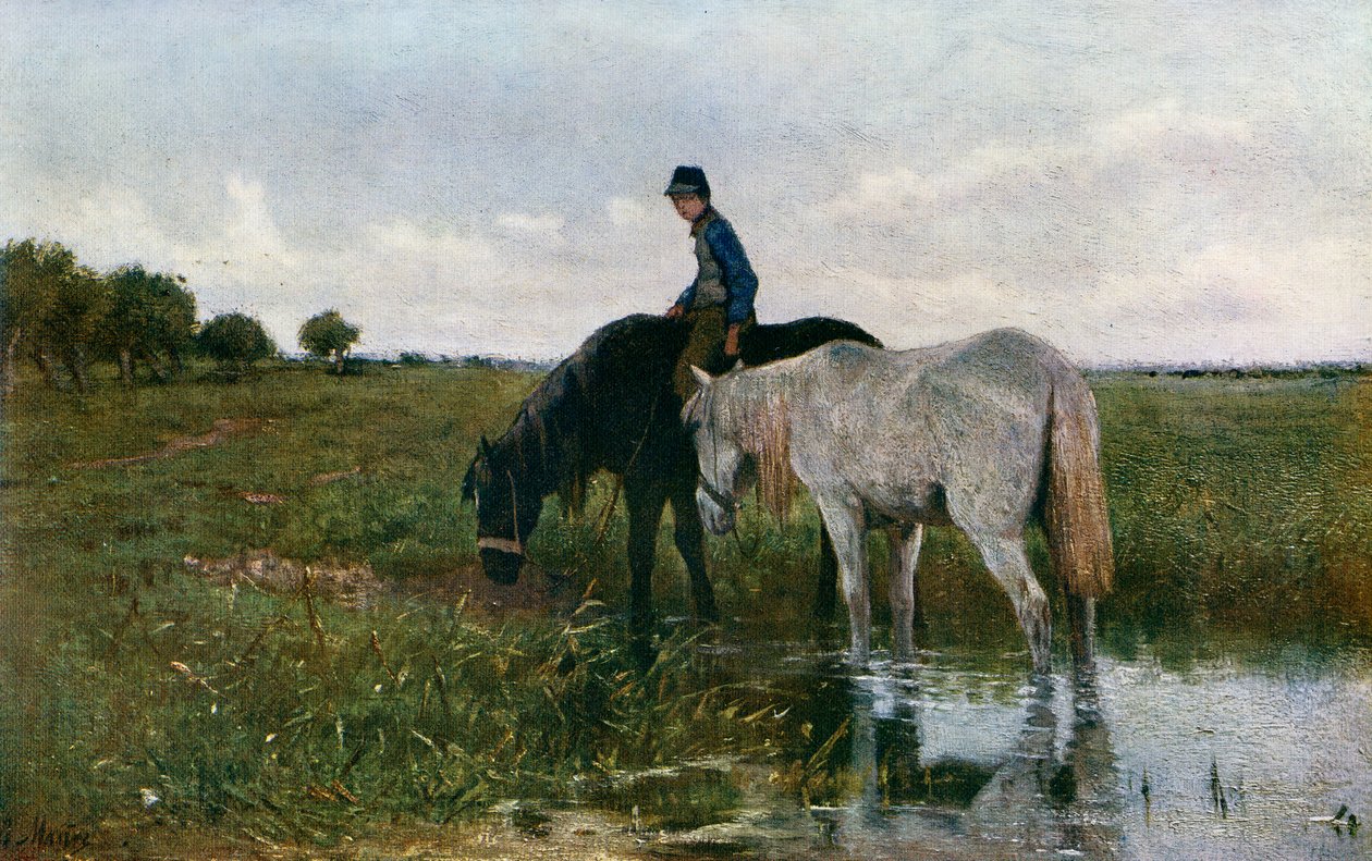 Napájení koní, 1871, 1912. od Anton Mauve