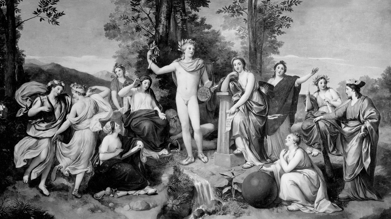 Parnas, 1761 od Anton Raphael Mengs