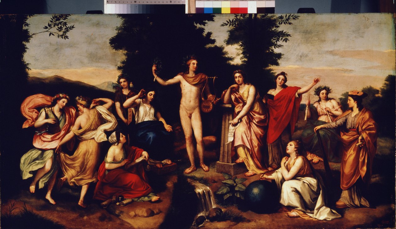 Parnas, kolem 1750-60 od Anton Raphael Mengs