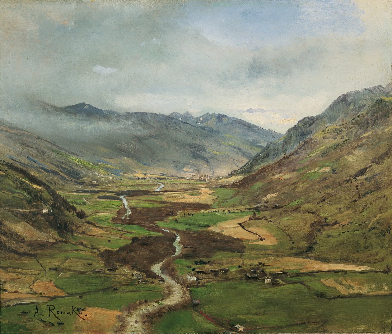 Gasteinské údolí II od Anton Romako