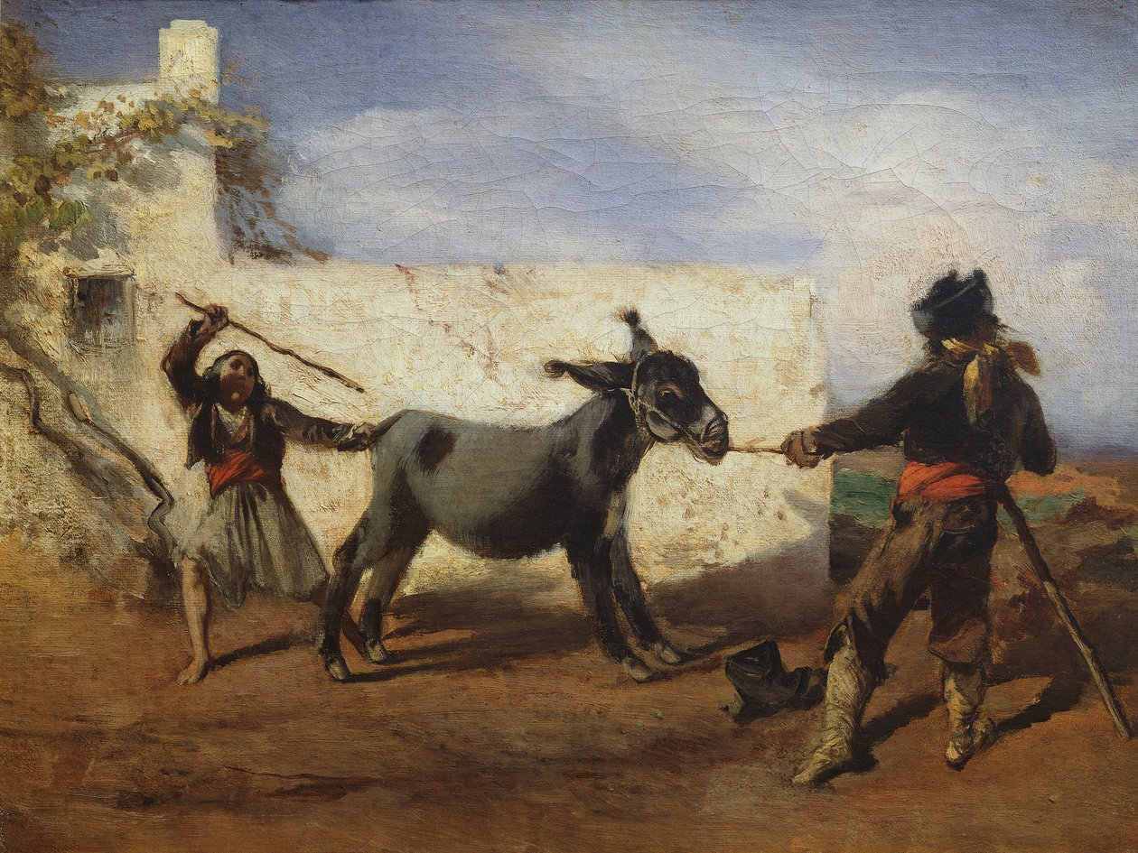 Tvrdohlavý osel od Anton Romako