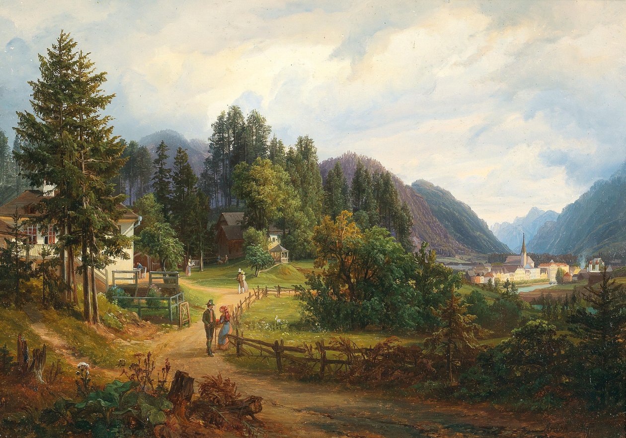 Pohled na Bad Ischl od Anton Schiffer