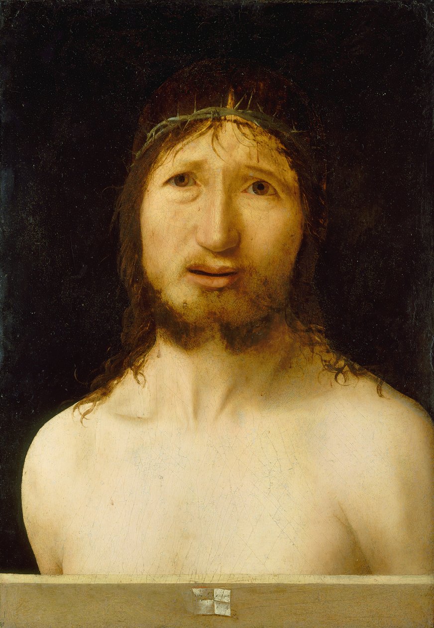 Kristus korunovaný trním. od Antonello da Messina
