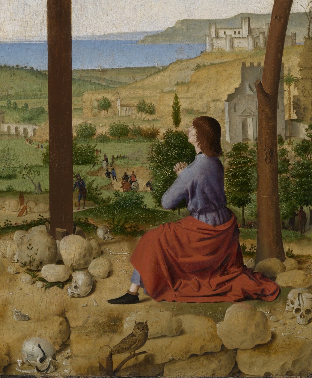 Ukřižování s Marií a Janem od Antonello da Messina
