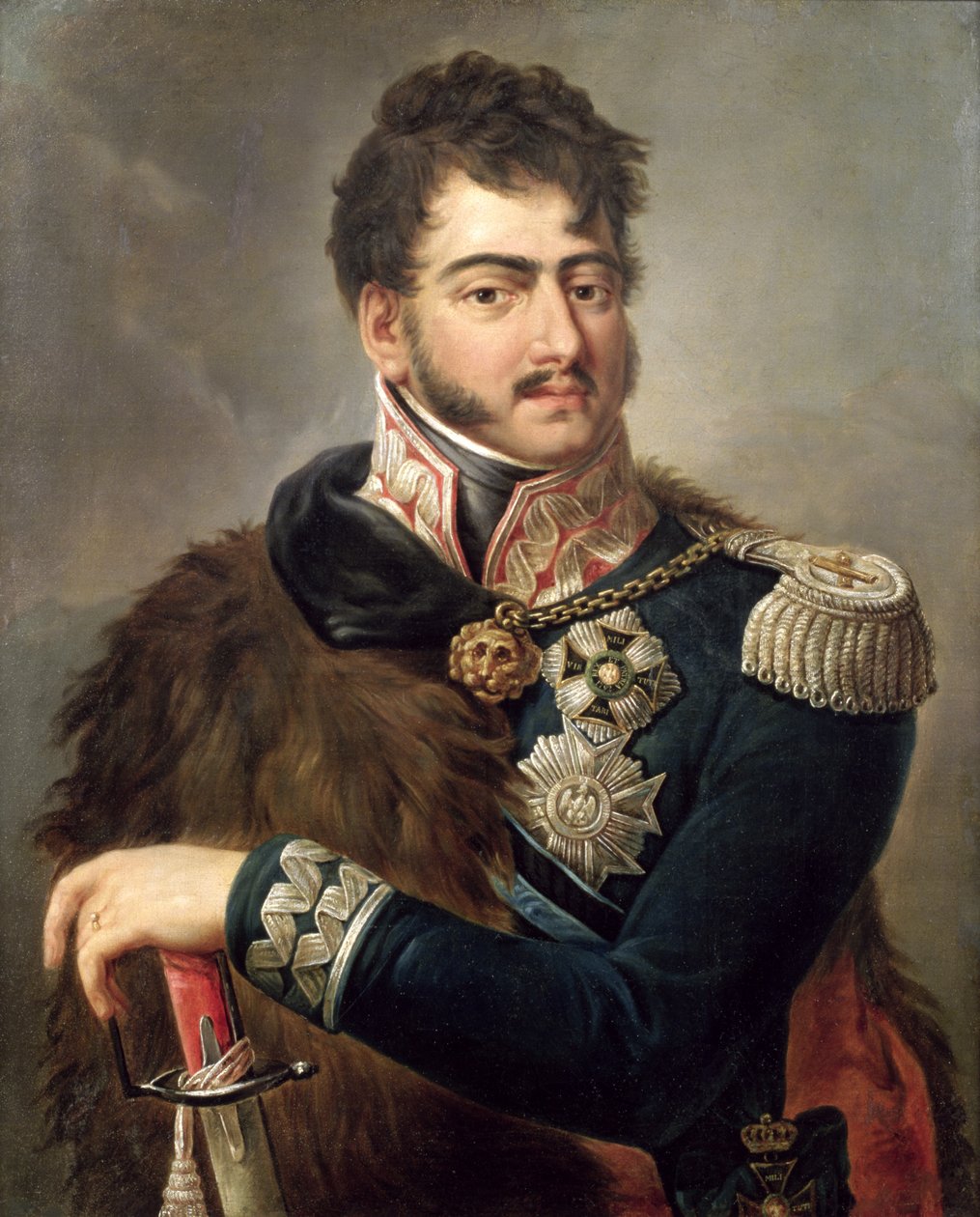 Kníže Josef Poniatowski (1763-1813) kolem 1810 od Antoni Brodowski
