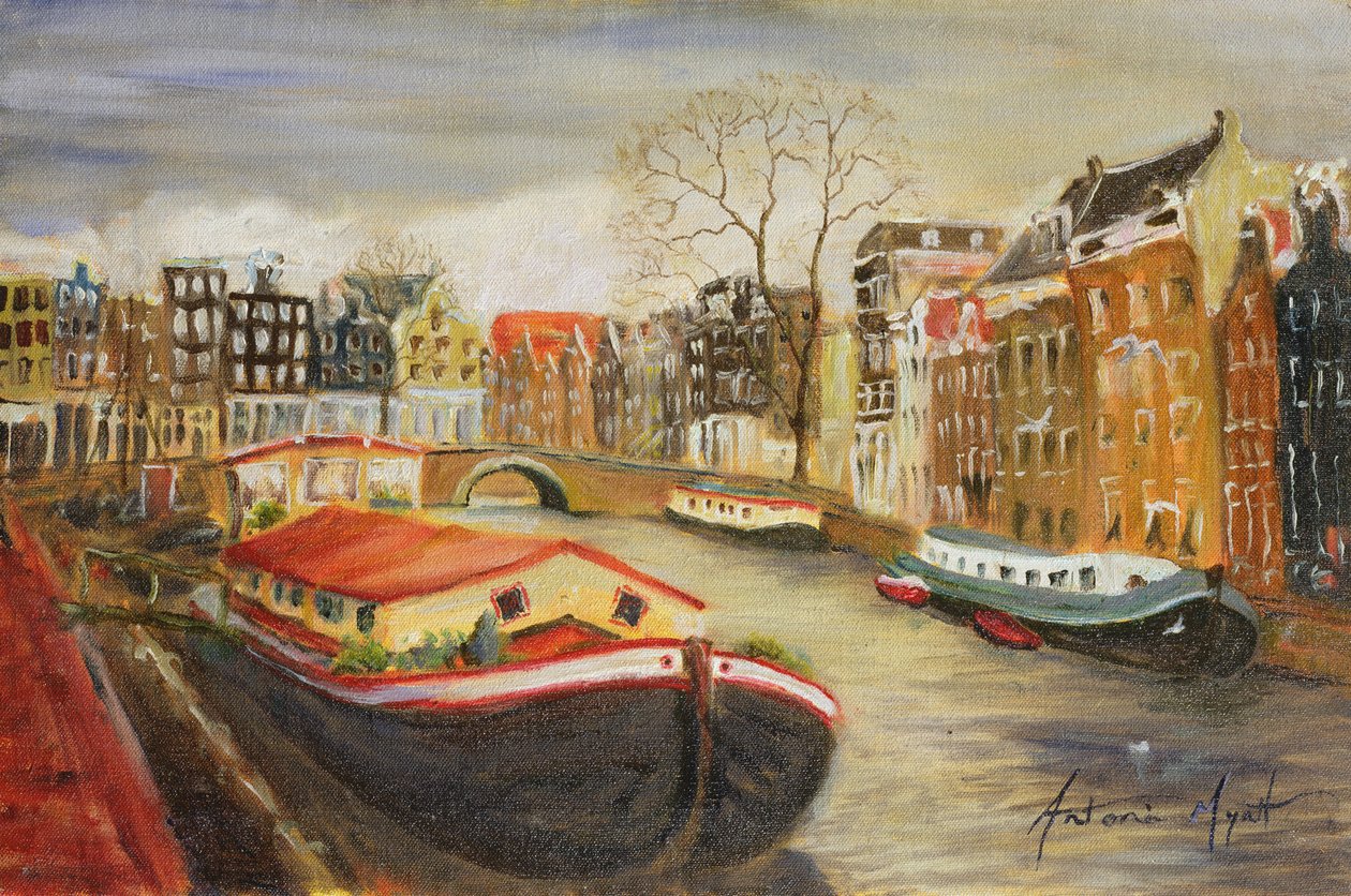 Red House Boat, Amsterdam, 1999 od Antonia Myatt