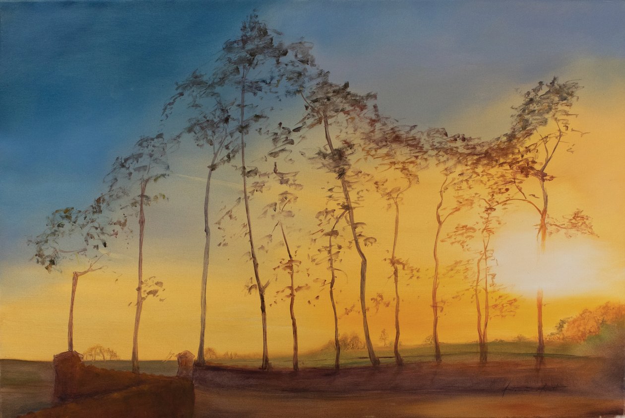 The Newt, Somerset, 2018 (olej na plátně) od Antonia Myatt