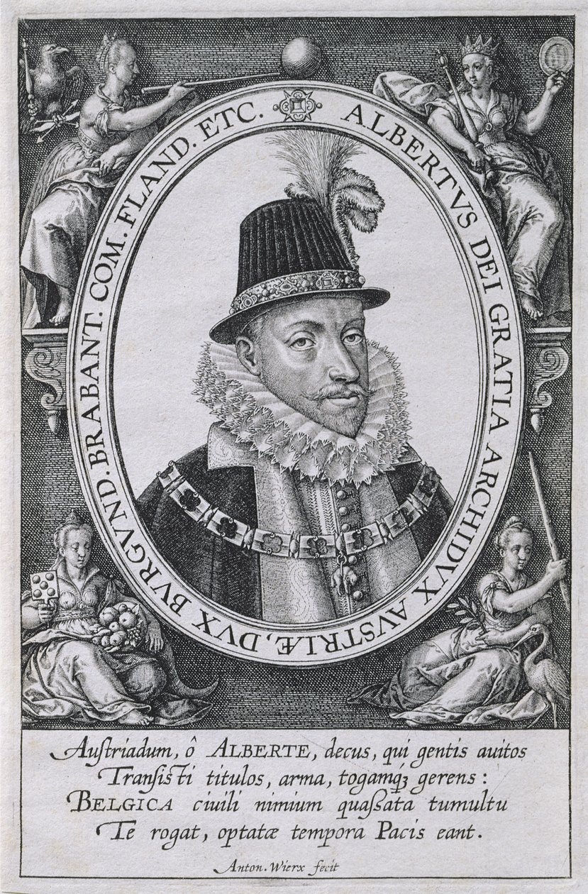 Portrét Alberta, arcivévody rakouského (1559-1621) od Antonie Wierix