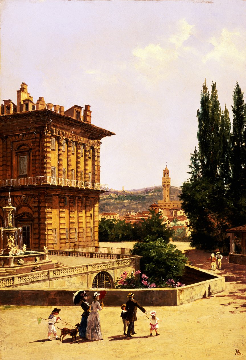 U paláce Pitti ve Florencii od Antonietta Brandeis