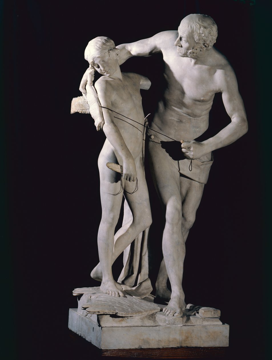 Daedalus a Ikaros (mramor) od Antonio Canova