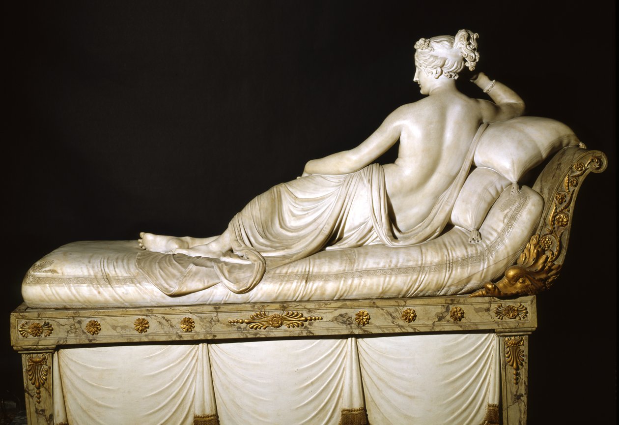 Paulina Bonapartová jako Vítězná Venuše, asi 1805-08 (mramor) od Antonio Canova
