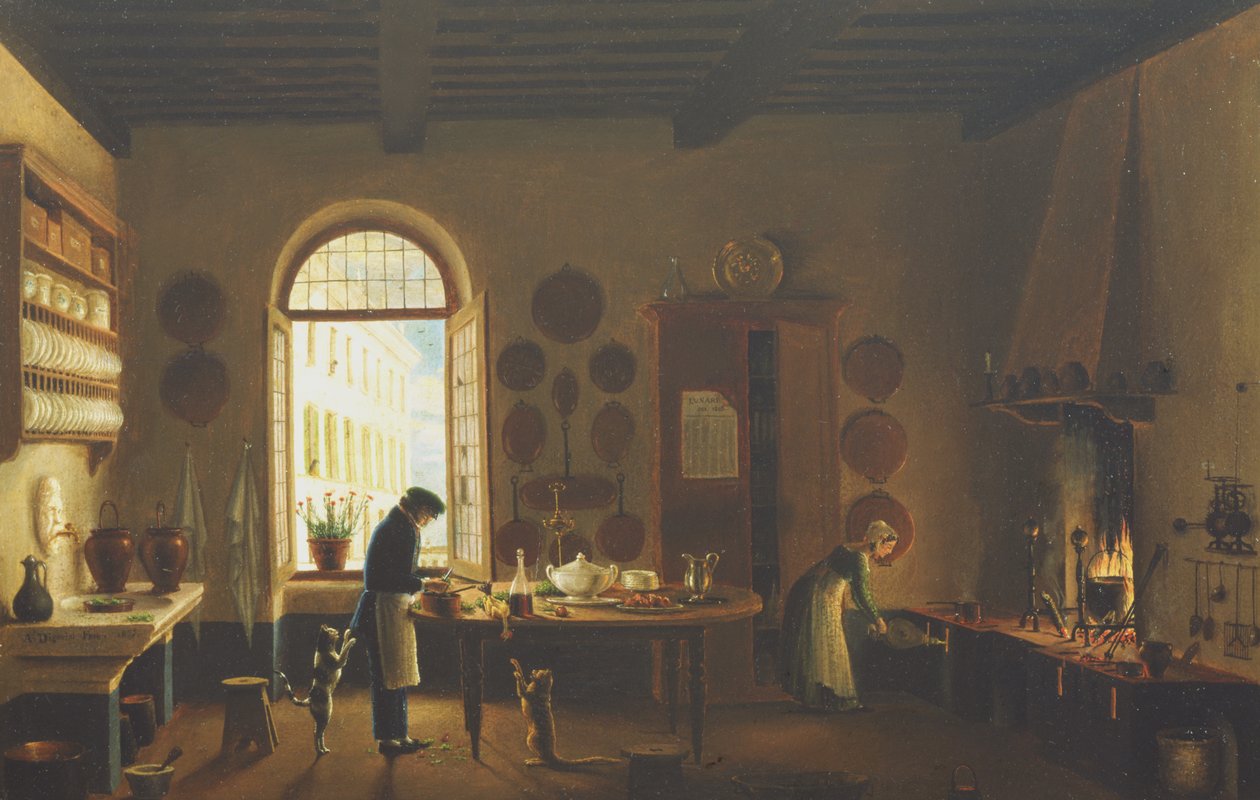 Kuchyně Palazzo Mozzi, Florencie od Antonio Digerini