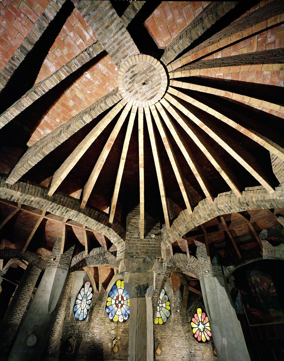 Strop krypty Guell, 1908-15 od Antonio Gaudi