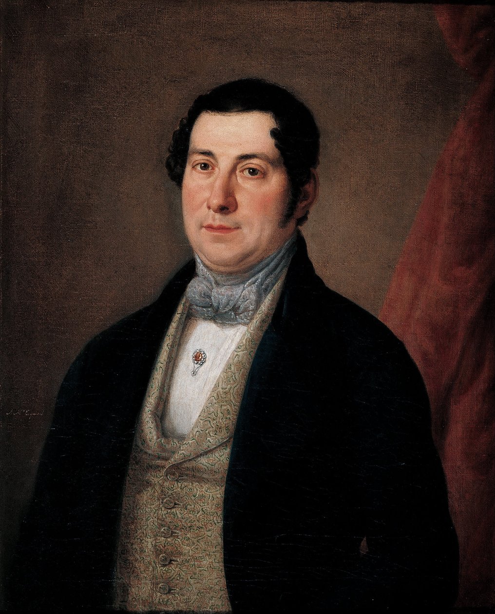 Portrét gentlemana od Antonio María Esquivel
