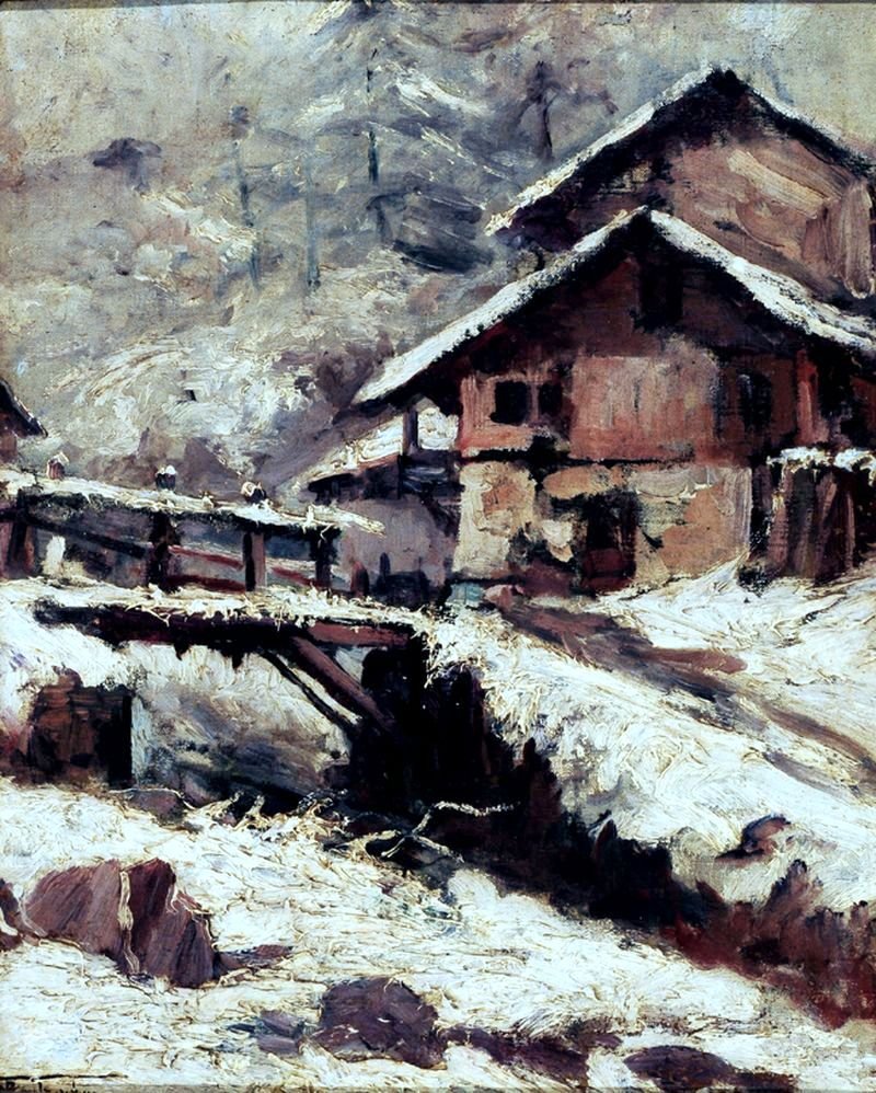 Sněhové Švýcarsko od Antonio Parreiras