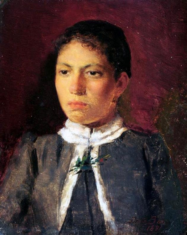 Portrét ženy od Antonio Rafael Pinto Bandeira