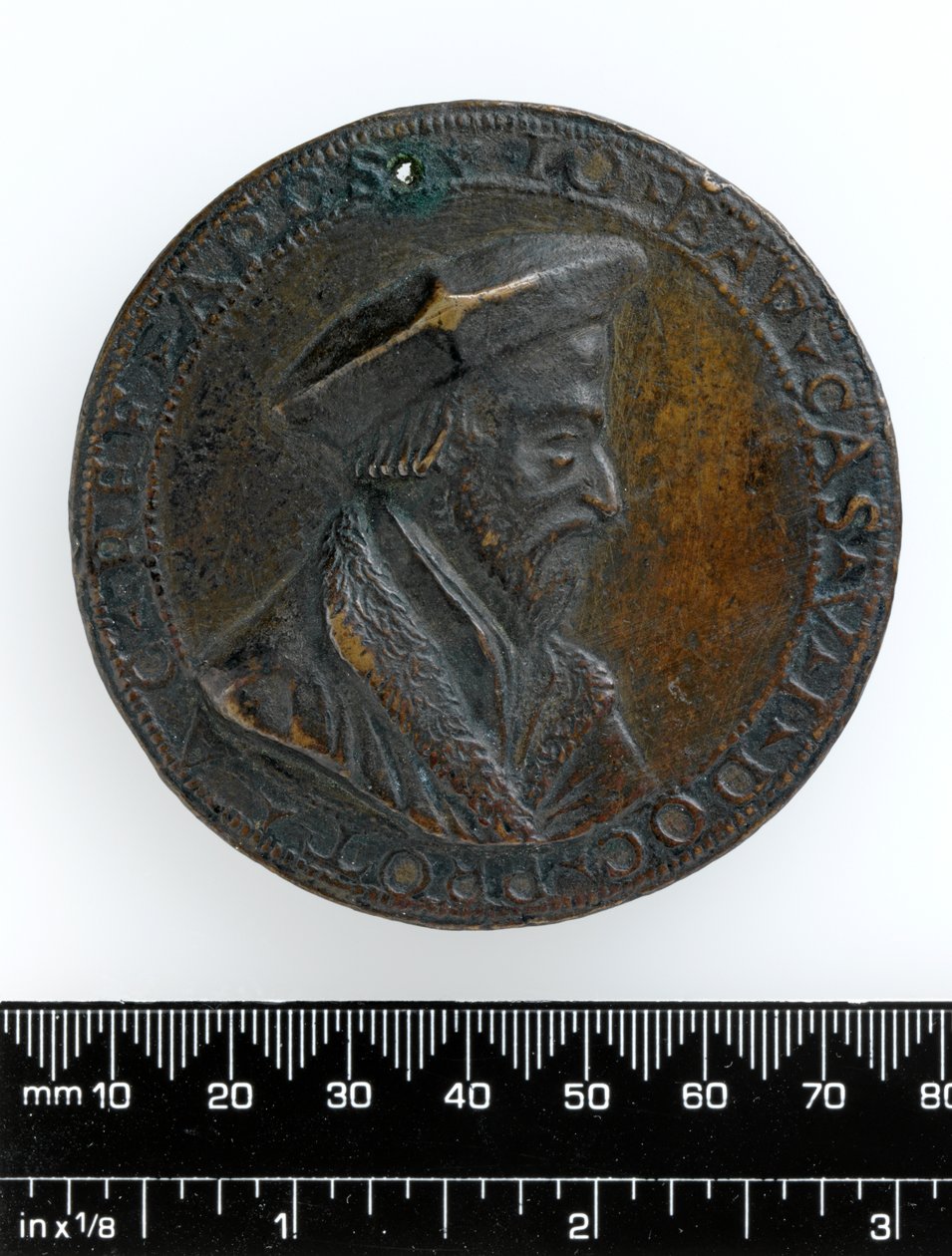 Litá medaile biskupa Giovanniho Battisty Casalia, asi 1526 (bronz) od Antonio Vicentino