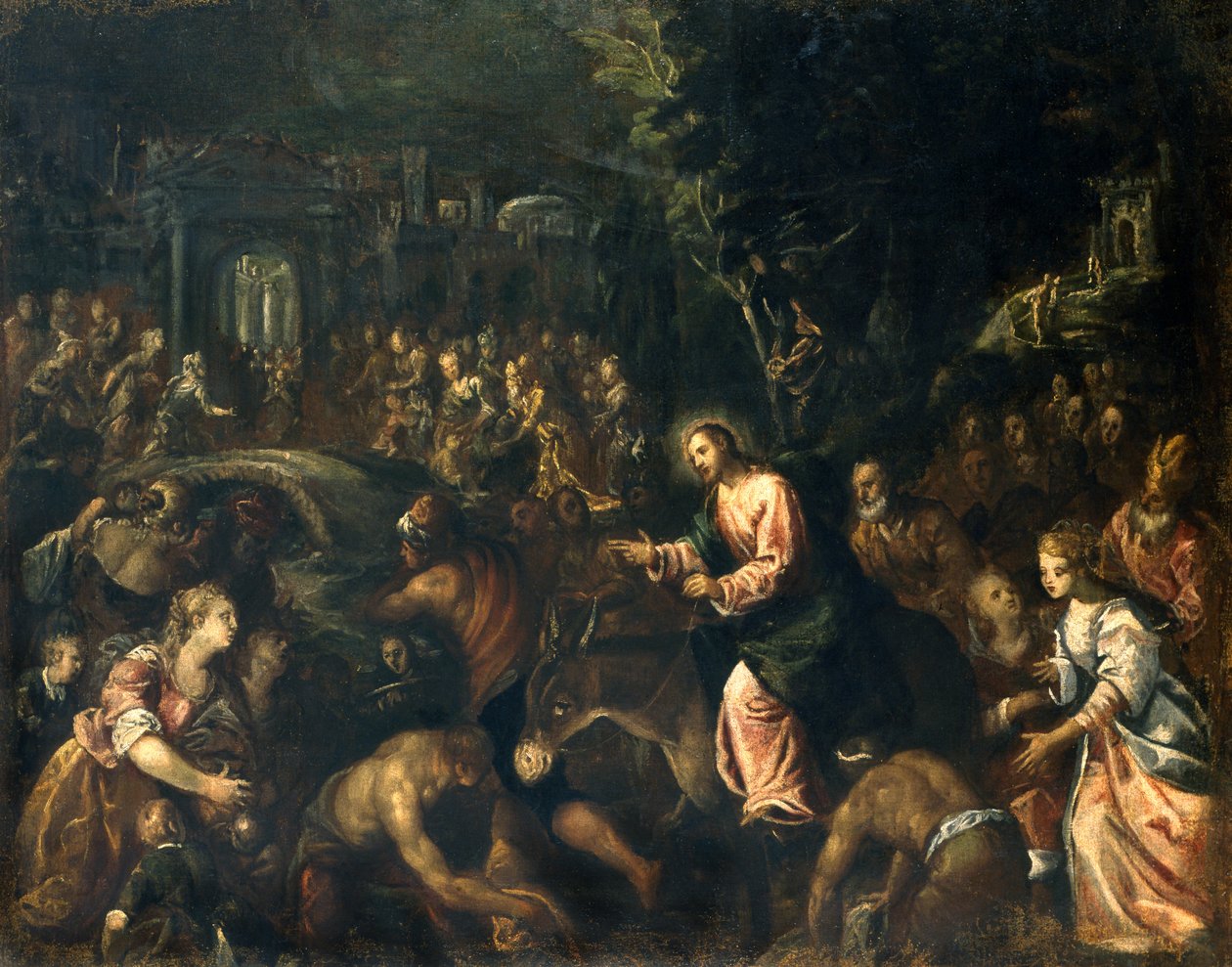 Vjezd Ježíše do Jeruzaléma od Antonio Vicentino