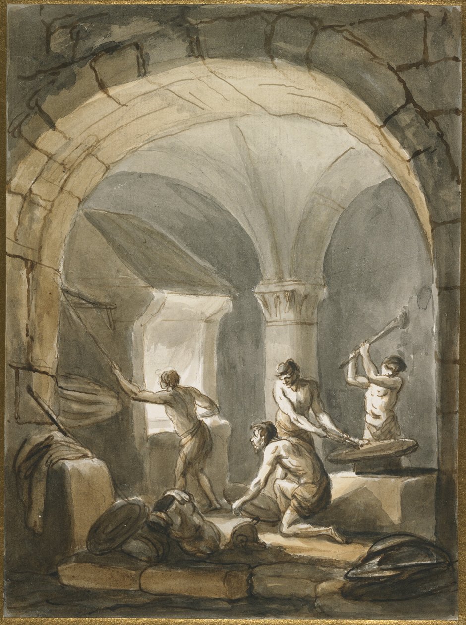 Kovárna, konec 18. století od Antonio Zucchi