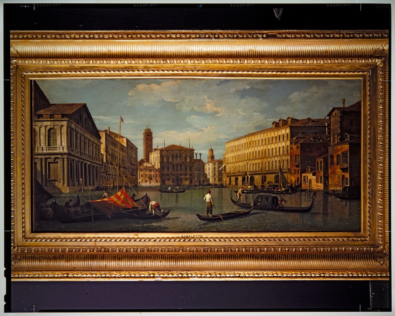 Pohled na kanál od Antonio (studio of) Canaletto