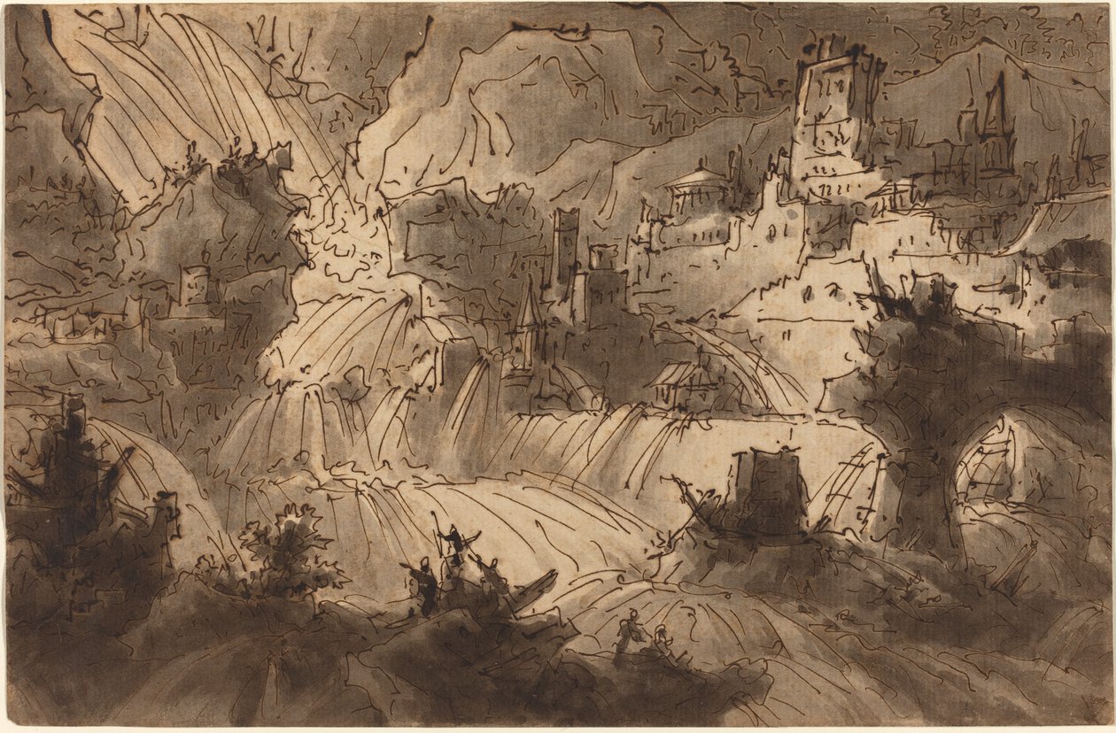 Mountain Torrents Flooding a City   1221674   cs       czech Successfully Translated  Original: Isaiahs Commission (engraving) Translat: Isaiah