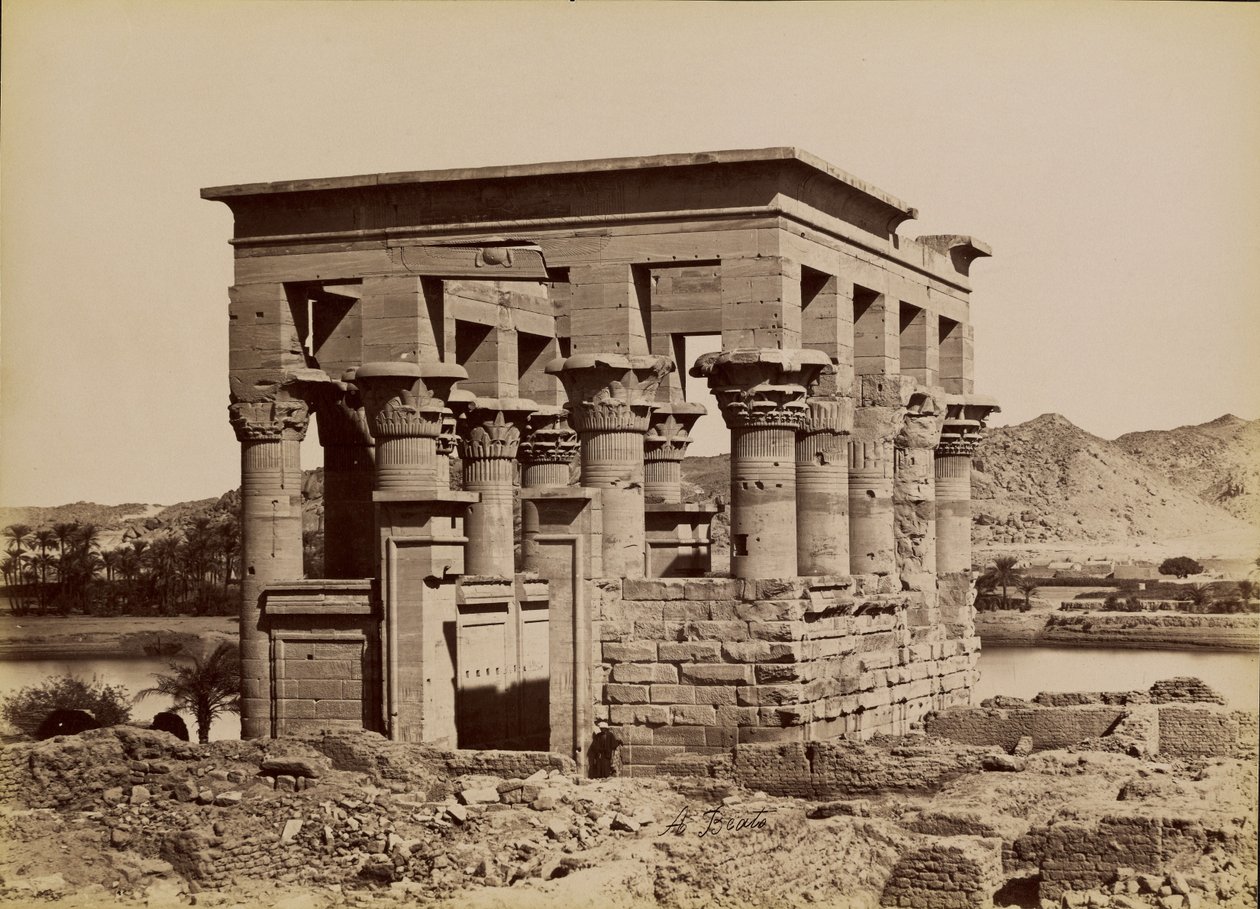 [Kiosek ve Philae] / [Kiosek ve Phile] od Antonio Beato