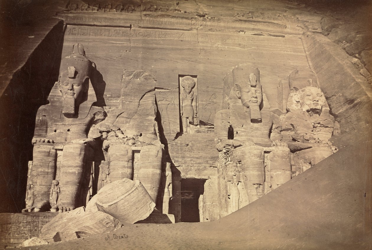 Chrám Ramesse II, Abu Simbel od Antonio Beato