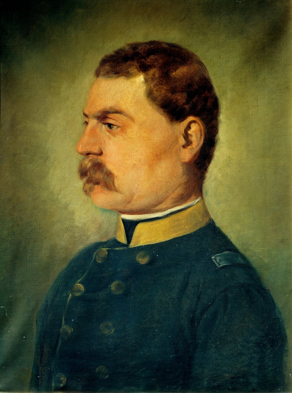 Důstojník (olej na plátně) od Antonio Bignoli