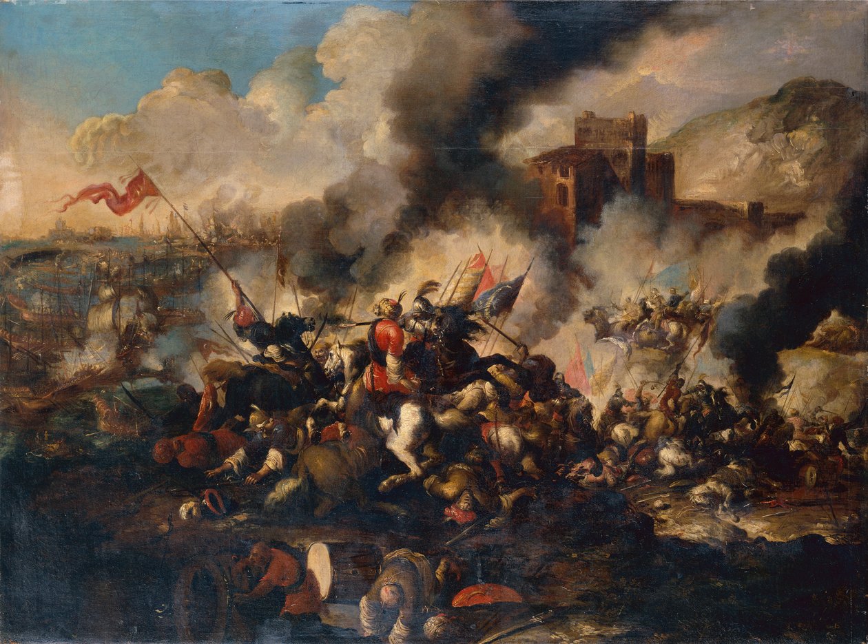 Křižácká bitva (olej na plátně) od Antonio Calza