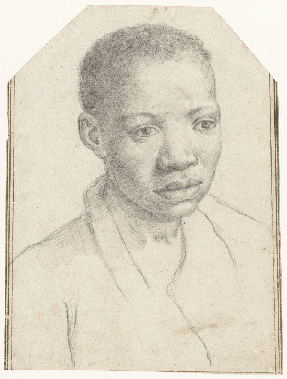 Portrét černého chlapce od Antonio Carracci