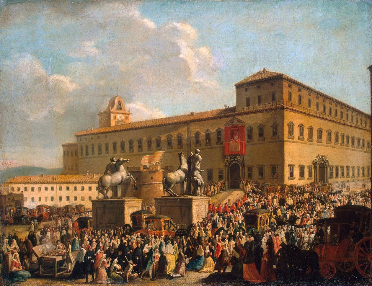 Festival před palácem Quirinal, 1767. od Antonio Cioci