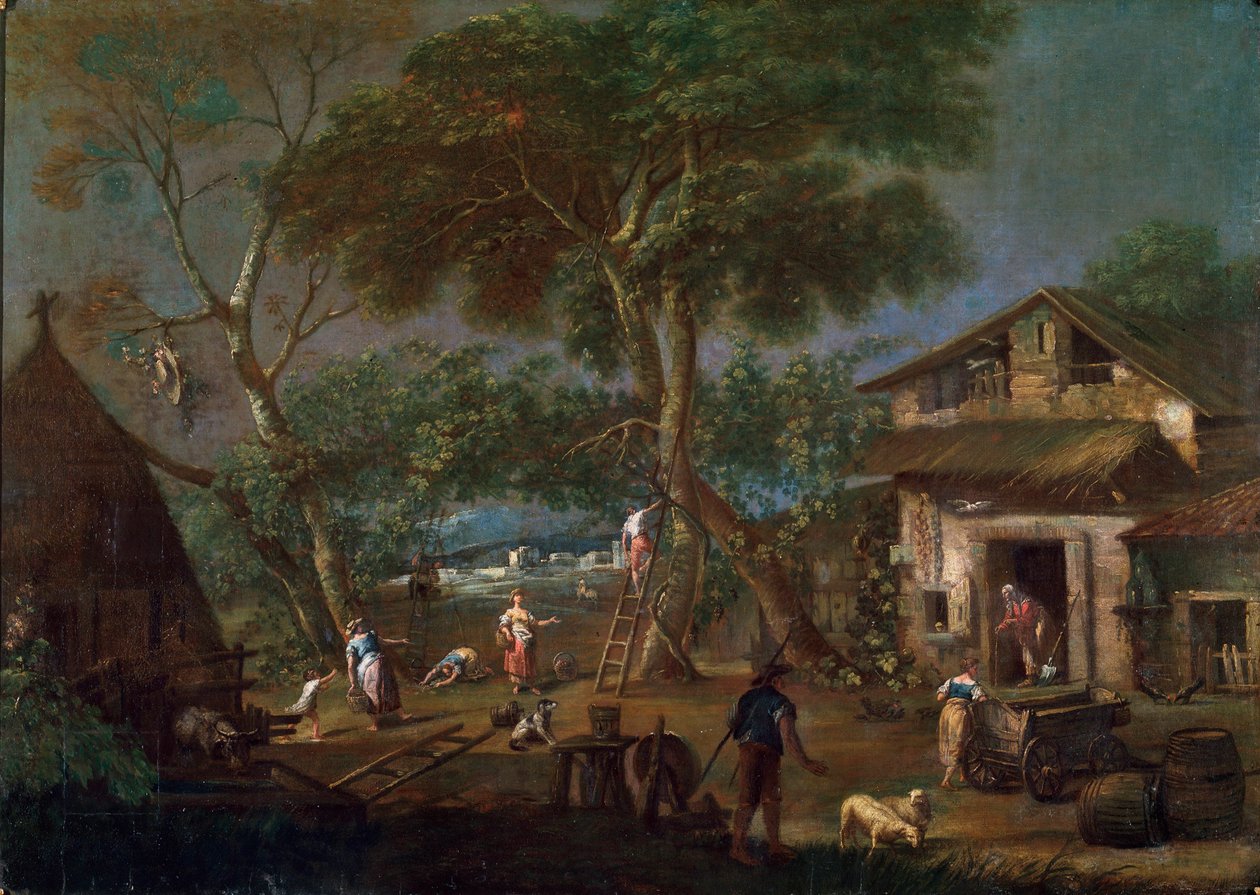Italská krajina, c1750-1795 od Antonio Diziani