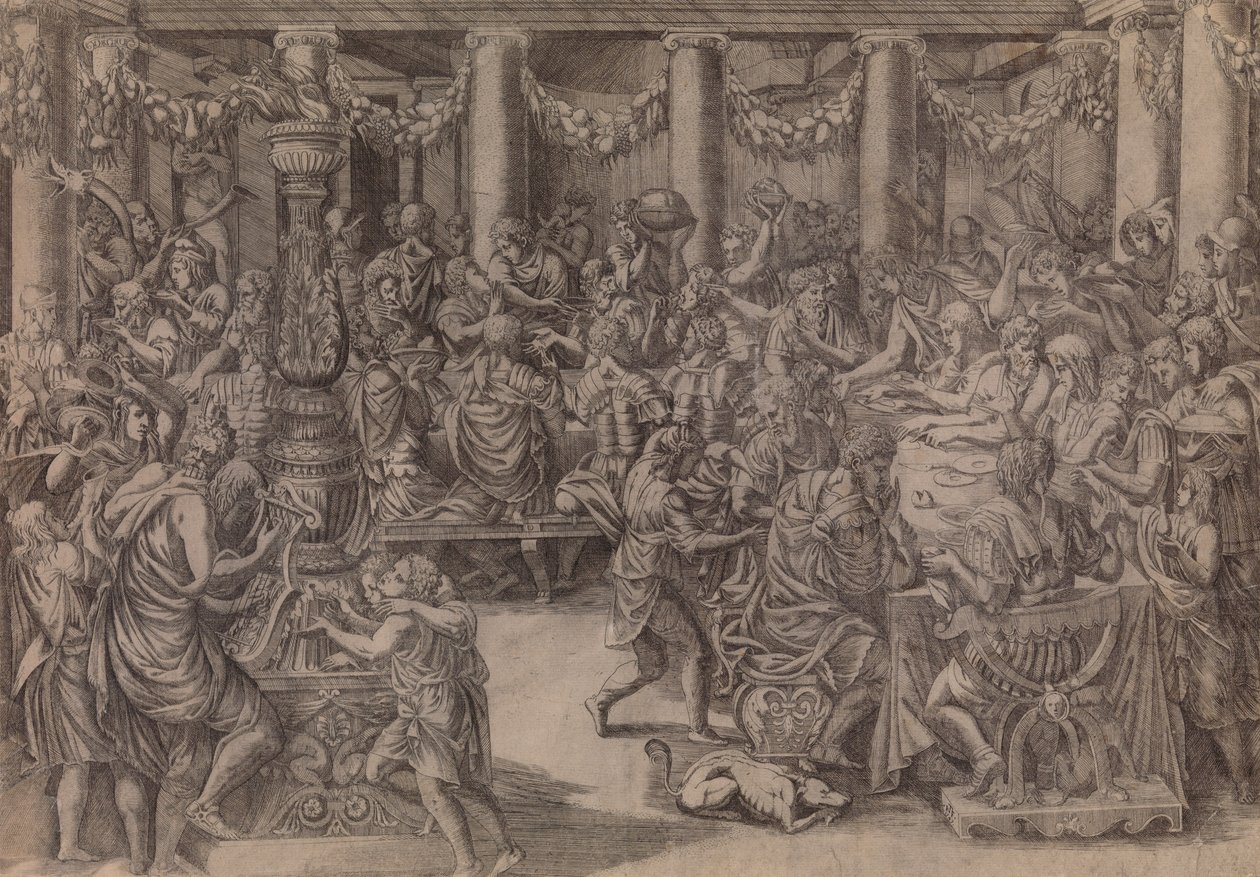Banket Scipia, 1543. od Antonio Fantuzzi