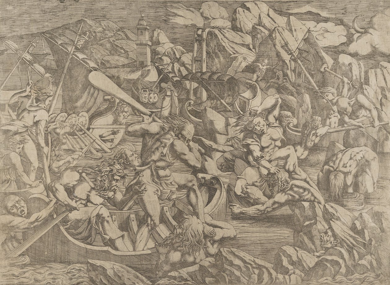 Pomsta Nauplia, 1540-45. od Antonio Fantuzzi