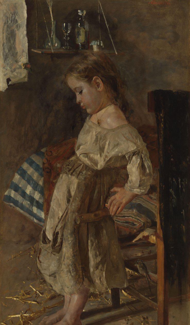 ubohé dítě od Antonio Mancini