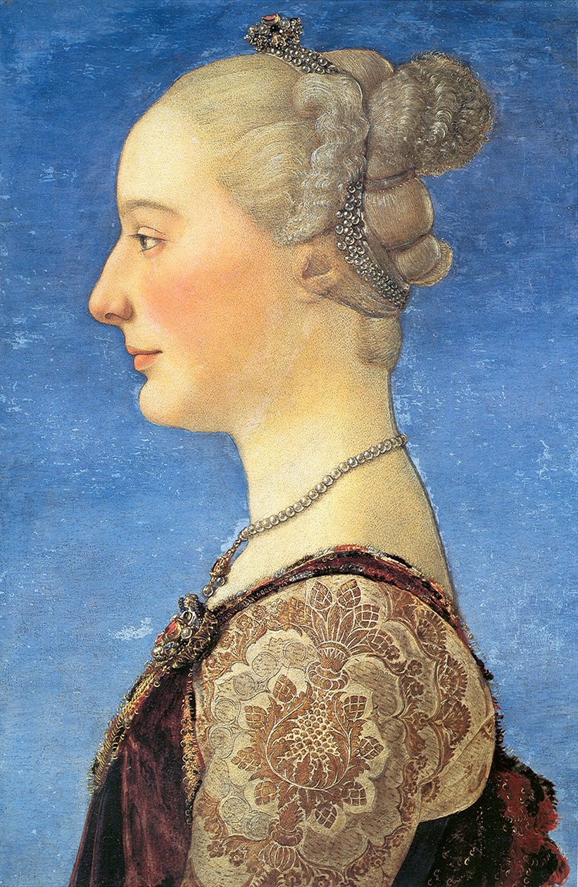 Portrét mladé ženy, 1475 od Antonio Pollaiuolo
