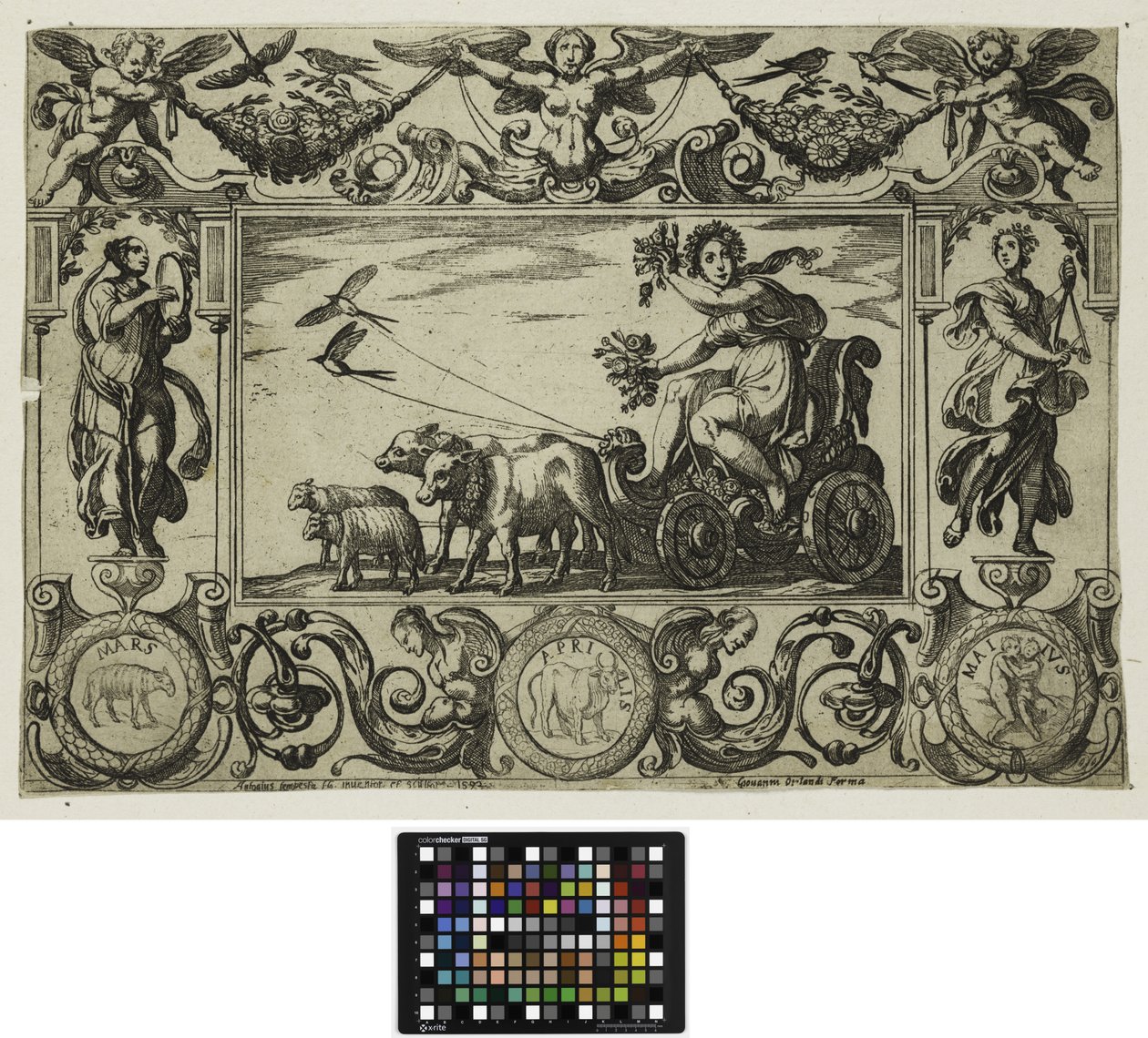 Čtvero ročních období: Jaro, 1592 od Antonio Tempesta