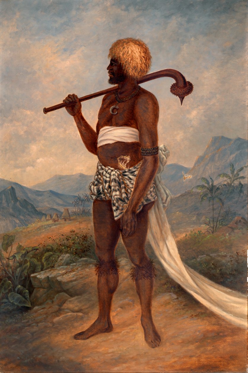 Fijian Man, ca. 1893. od Antonio Zeno Shindler