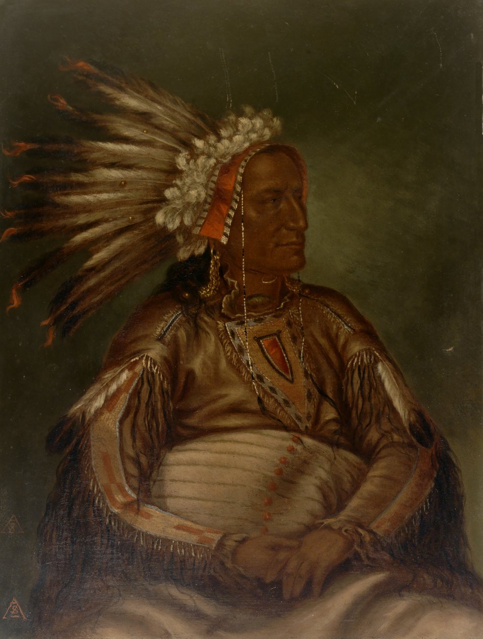 The Fighting Kill Red Plume, ca. 1887. od Antonio Zeno Shindler
