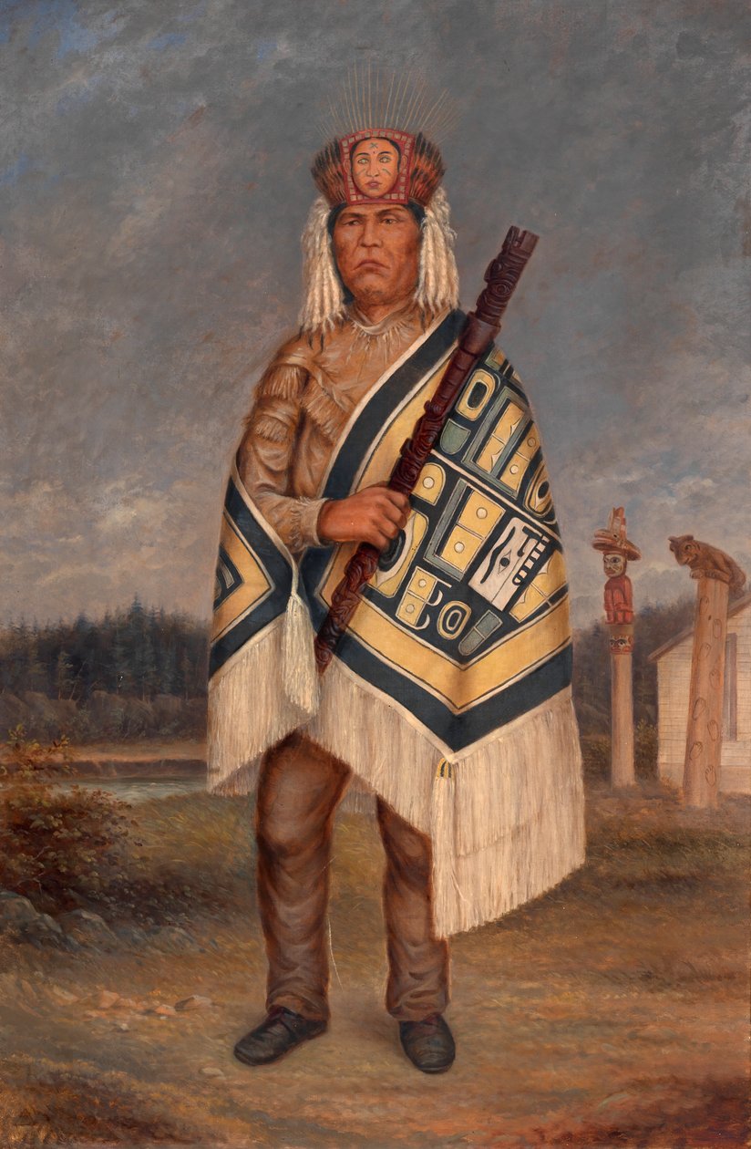 Tlinkit Indian, ca. 1893. od Antonio Zeno Shindler
