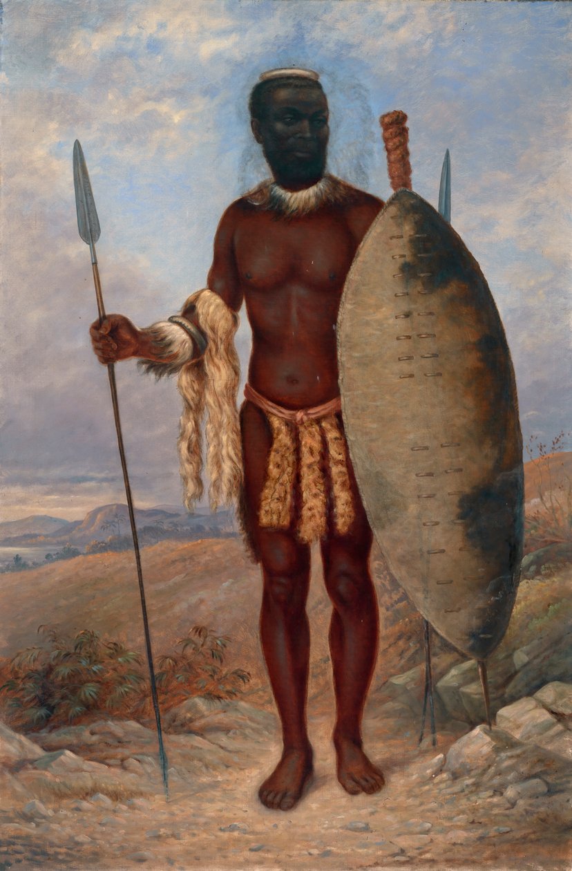 Zulu Man, ca. 1893. od Antonio Zeno Shindler