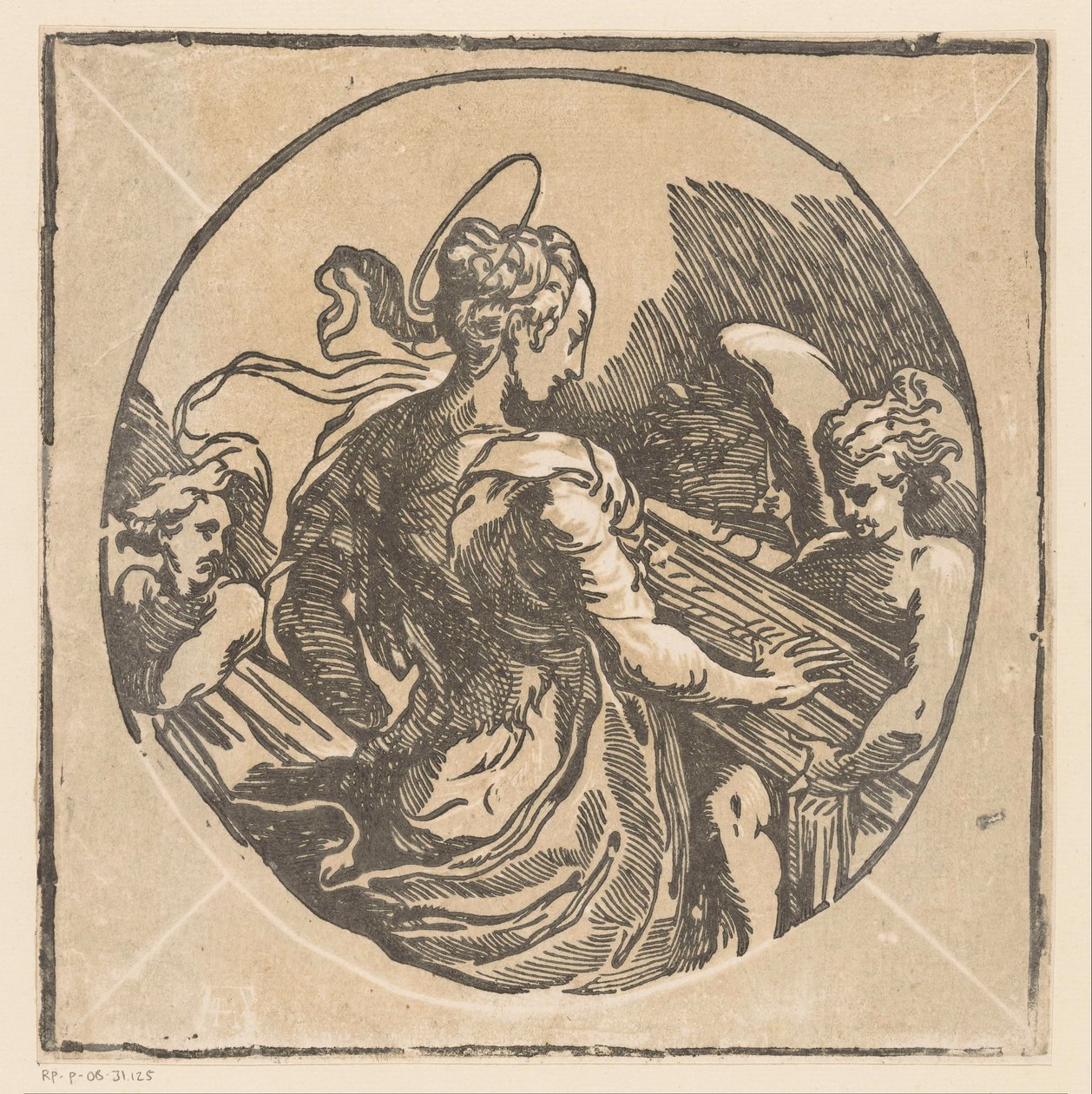 Svatá Cecílie hudebnice od Antonio da Trento (possibly)