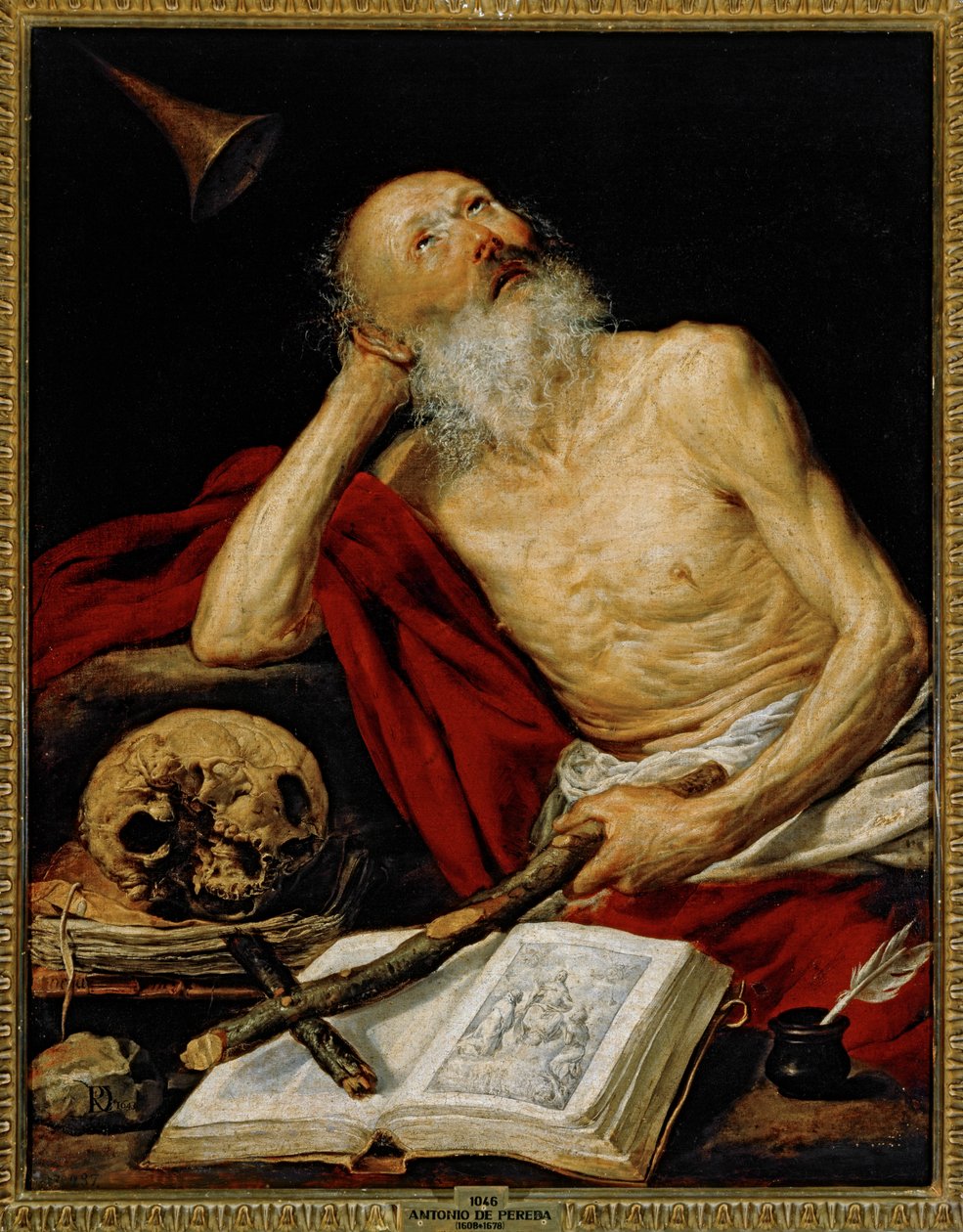 Svatý Jeroným ... (malba na plátně) od Antonio de Pereda