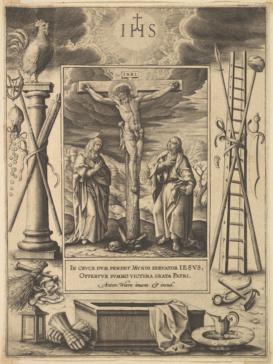 Kristus na kříži, před rokem 1604. od Antonius Wierix