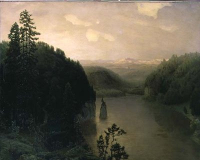 Jezero Gornoye na Urale od Apollinari Mikhailovich Vasnetsov