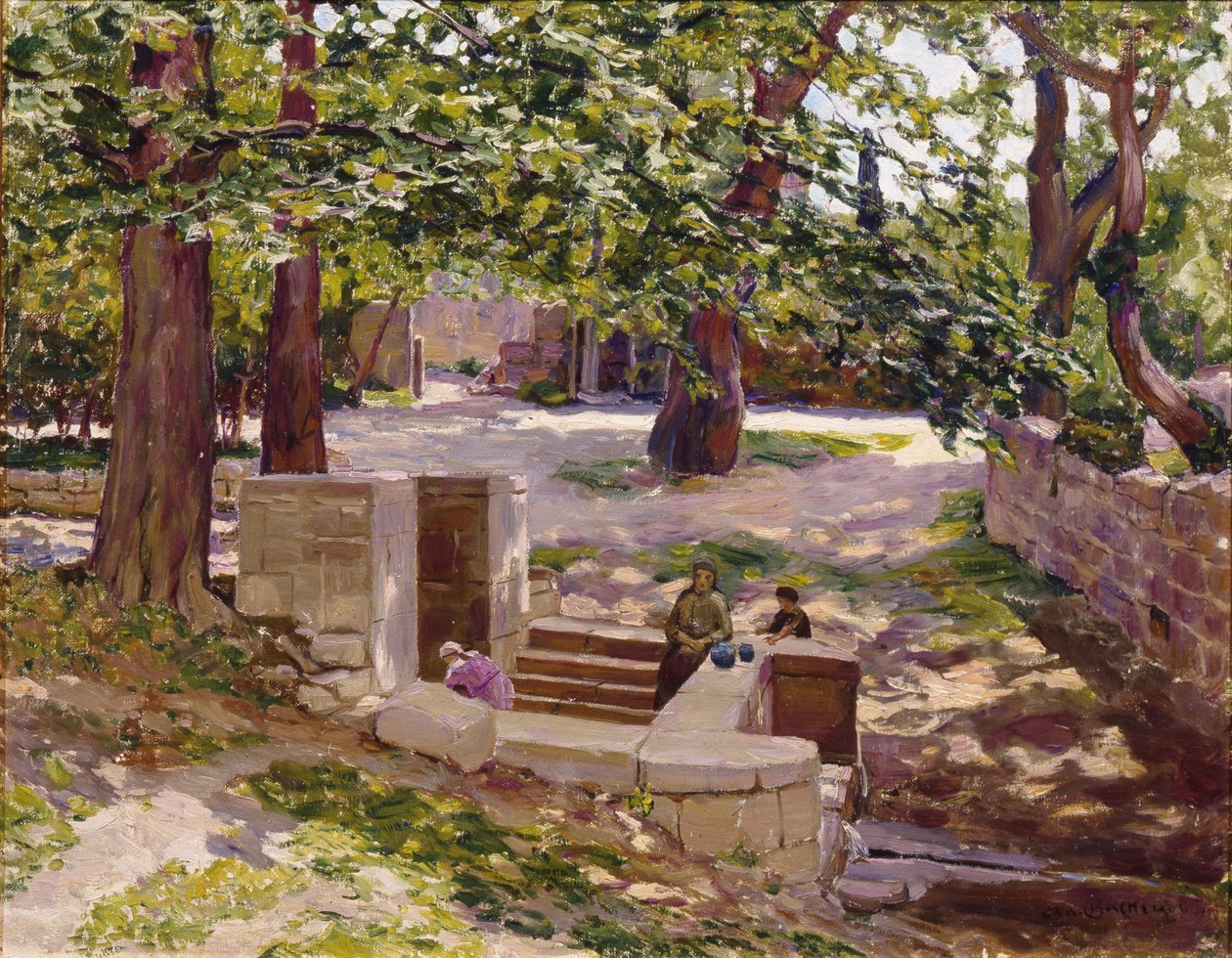 Fontána Bahçesaray, 1925 od Apollinari Mikhailovich Vasnetsov