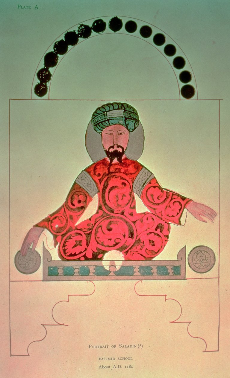 Saladinův portrét (1138–1193) od Arabic School